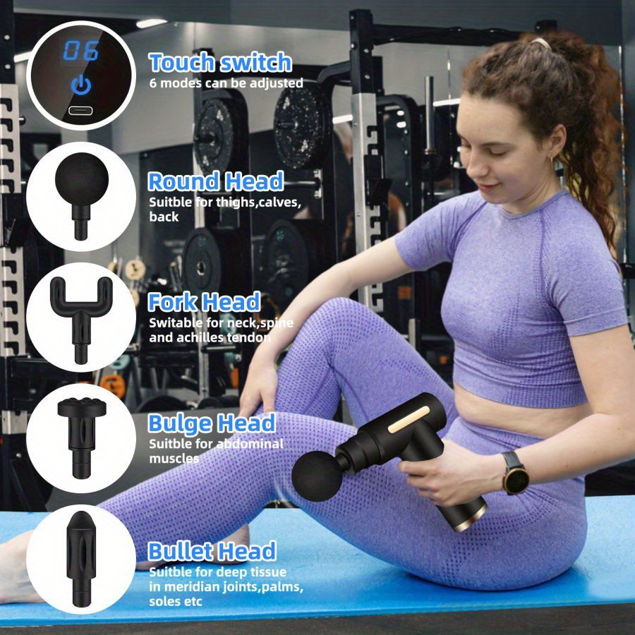 ปืนนวดไฟฟ้าแบบเคาะเพื่อผ่อนคลา - Health Wellness บทวิจารณ์และราคา